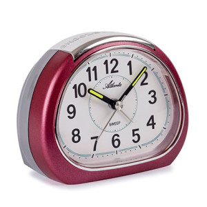 Atlanta 2152/1 Quartz alarm clock red