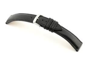 Bracelet cuir Sherwood 18 mm noir BIO