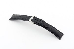 Bracelet cuir Ironton 18 mm noir
