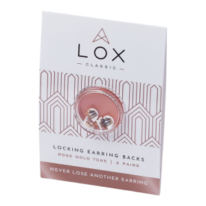 LOX - Sicherheit für Ohrstecker, anti-allergisch, rosé