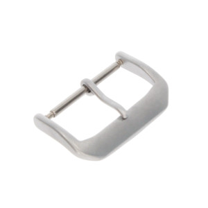 Pin buckle suitable for Apple Watch bracelets, silver aluminium, 20mm