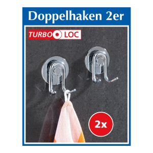 Turbo-Loc double hook set of 2 - attachment without drilling