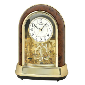 Atlanta 7791/20 grandfather clock brown / gold