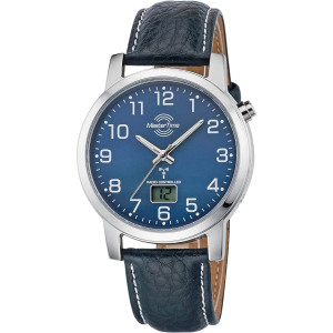 MasterTime men's radio controlled watch Basic, blue - MTGA-10493-32L