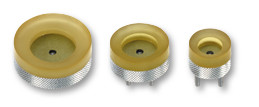 Assortiment de 3 tasseaux de base dessous en adiprène, Ø 19, 26, 34 mm