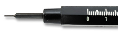 Pointe cylindrique de rechange, Pointe cylindrique de rechange, en acier trempé noirci, 5052-HRC, en paquet de 100 pièces