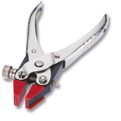 Parallel flat nose pliers with plastic jaws