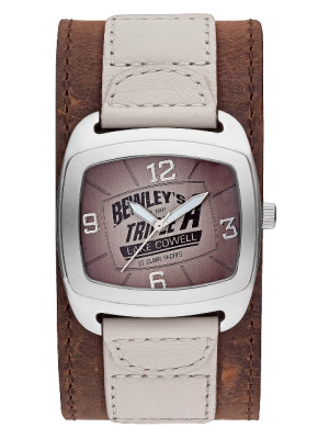 s.Oliver bracelet-montre en cuir brun SO-2036-LQ