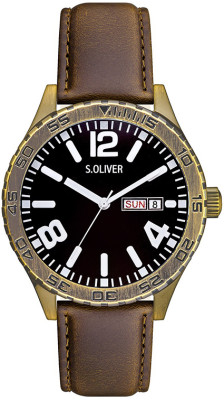 s.Oliver bracelet PU-/ cuir noir SO-2830-LQ