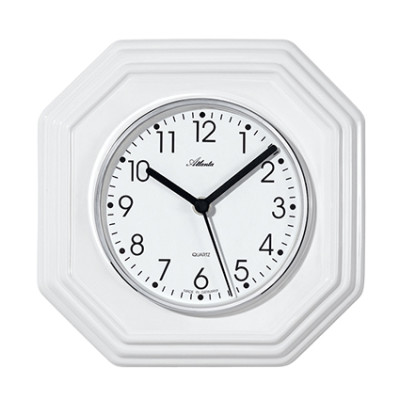 Atlanta 6010 blanc Horloge de cuisine Boîtier en céramique précieuse