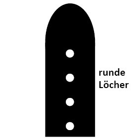 Leather punch, hole dia. 2.0 to 4.5 mm, 70% reduced effort