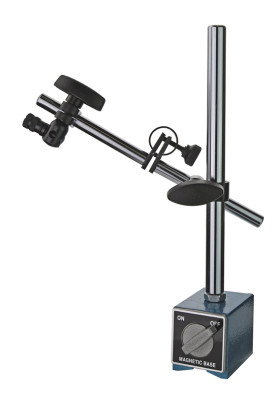 Magnetic measuring stand with fine adjustment