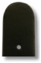Bracelet-montre en cuir Merano 18mm noir lisse