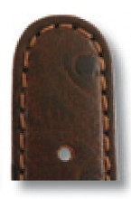 Bracelet-montre Dundee 18mm moka avec grain d'autruche