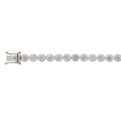 Armband Silber 925/rh, Zirkonia 19.00 cm