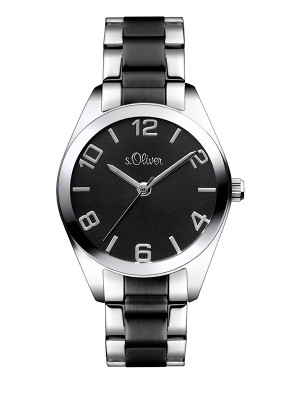 s.Oliver Stainless steel silver/ black SO-3234-LQ