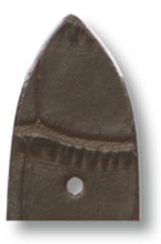 Leather strap Charleston 18mm mocha with Alligator imprint