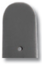Lederband Merano 8mm steingrau glatt