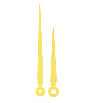 Paire des aiguilles Eurocode lance jaune Long.: 90 mm