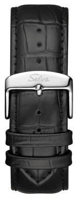 SELVA Herren-Armbanduhr »Nesto« - Handaufzug, voll skelettiert, versilbert