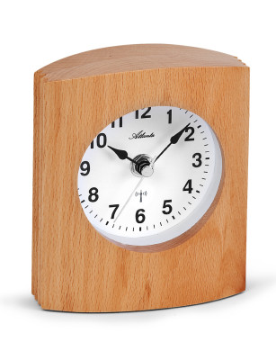 Atlanta 3131, radio-controlled table clock, wood