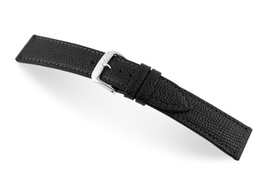 Bracelet-montreen cuir Pasadena 20mm noir XL