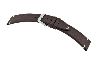 Leather strap El Paso 22mm mocha