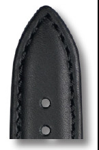 Bracelet-montre en cuir Laguna 22mm noir imperméable