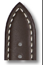 Bracelet-montre en cuir Del Mar 22 mm moka