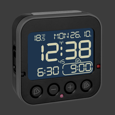 TFA radio controlled alarm clock BINGO 2.0 - inverted display