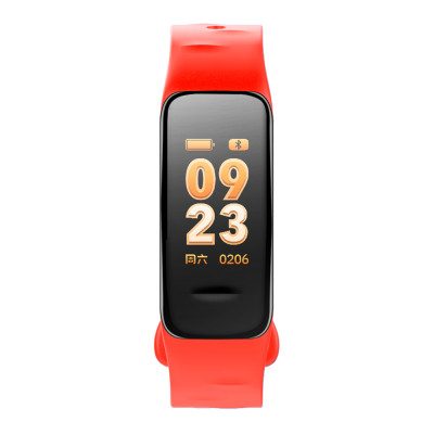 Fitness Tracker, rouge, avec écran couleur