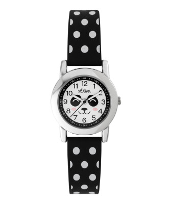 s.Oliver rubber watch strap black SO-3613-PQ