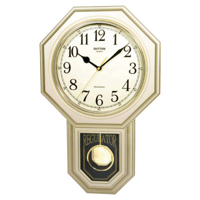 Rhythm 7543/9 pendulum clock gold