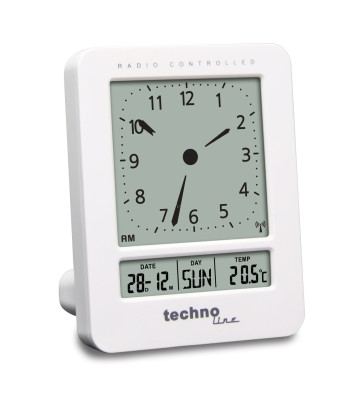 Technoline Radio controlled alarm clock white
