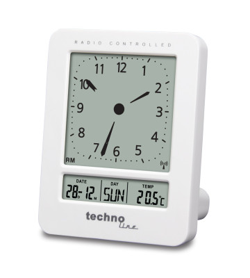 Technoline Radio controlled alarm clock white