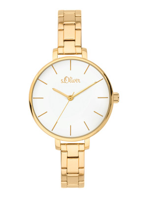s.Oliver bracelet de montre acier affiné or SO-3650-MQ