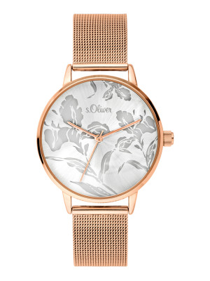 s.Oliver bracelet de montre acier affiné argentin SO-3641-MQ