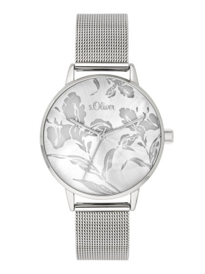 s.Oliver bracelet de montre acier affiné argentin SO-3639-MQ