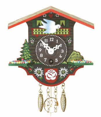 Miniature pendulum clock Lenzburg with 1-day-movement
