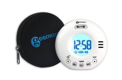 Alarm clock for deep sleeping people, extra loud, white