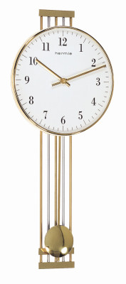 HERMLE Radio pendulum wall clock, brass