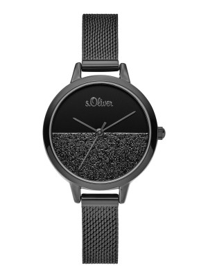 s.Oliver SO-3744-LQ stainless steel strap black