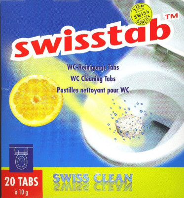Swisstabs Pastilles de nettoyage de toilettes