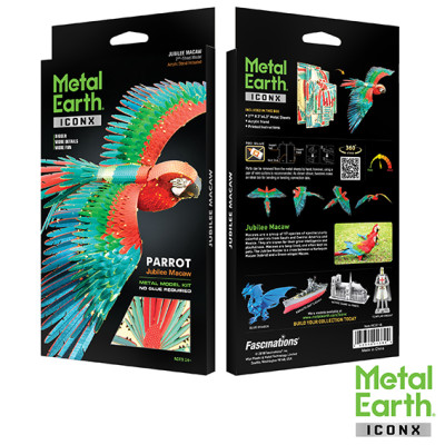 METAL EARTH 3D-Bausatz Papagei
