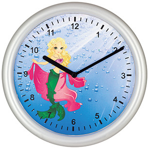 Kids wall clock Mermaid