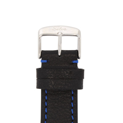 SELVA Montre-bracelet d'homme »Vito« - Grand Date - bleu