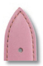 Leather strap Arezzo 18mm pink, smooth