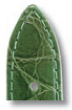 Lederband Bahia 24mm apfelgrün mit Krokodillederprägung