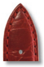 Lederband Bahia 19mm bordeaux mit Krokodillederprägung