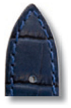 Lederband Tampa 20mm marineblau mit Alligatorprägung